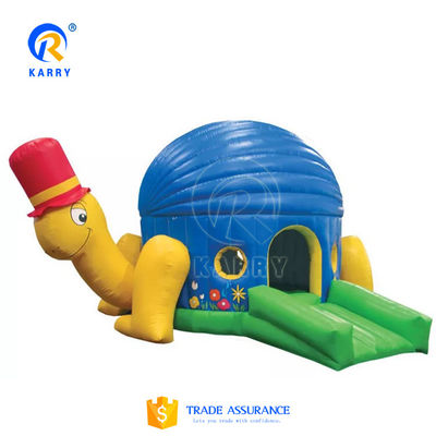 Kids' Trampoline and Bouncy Castle Slide Combo PORTABLE Outdoor Jumper Inflatable Castle
