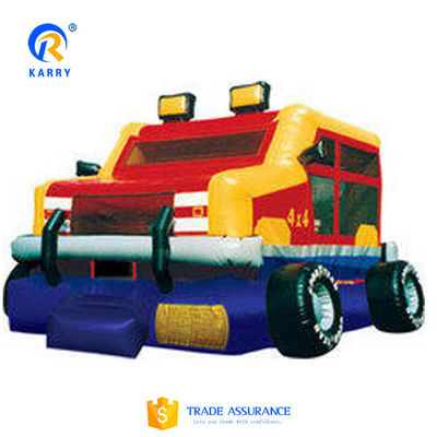 Kids' Trampoline and Bouncy Castle Slide Combo PORTABLE Outdoor Jumper Inflatable Castle