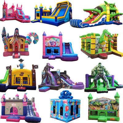 Manual Instruction Included Inflatable Bouncer Castle Slide Combo for Party Jumping