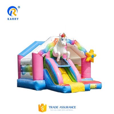 Manual Instruction Included Inflatable Bouncer Castle Slide Combo for Party Jumping