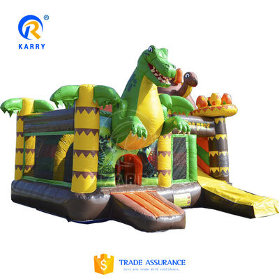 Features PORTABLE Inflatable Jumping Bouncy Castle Combo for Party Fun and Games