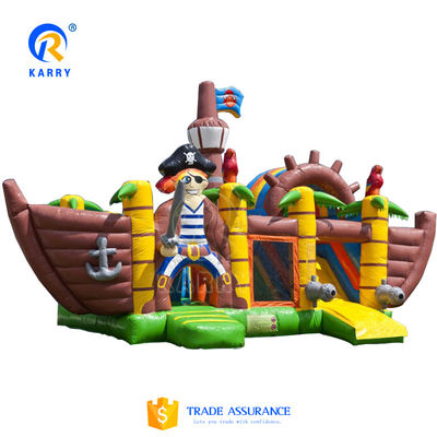 Features PORTABLE Inflatable Jumping Bouncy Castle Combo for Party Fun and Games