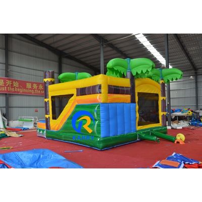 Kids' Outdoor Adventure Inflatable Bouncer Water Slide with Dinosaur Bounce House