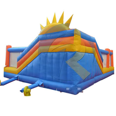 Portable PVC Bouncer Slide Combo with Obstacle Course and Inflatable Climbing Wall