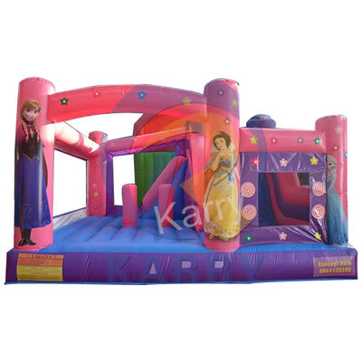 Princess Pink Inflatable Bounce Houses Slide Combo for Party Rental Express Shipping