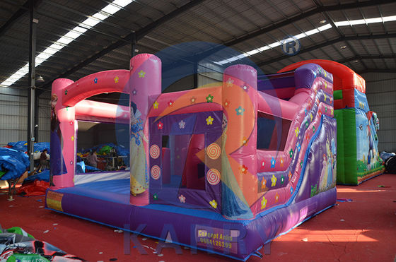 Princess Pink Inflatable Bounce Houses Slide Combo for Party Rental Express Shipping