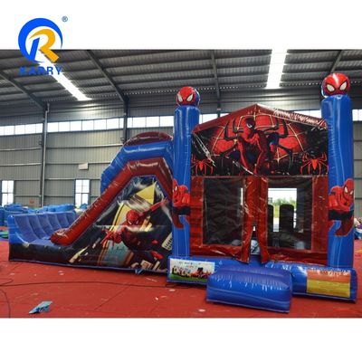 Features PORTABLE Spider-Man Inflatable Bounce House with Slide and Jumping Castle