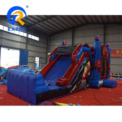 Features PORTABLE Spider-Man Inflatable Bounce House with Slide and Jumping Castle
