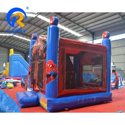 Features PORTABLE Spider-Man Inflatable Bounce House with Slide and Jumping Castle