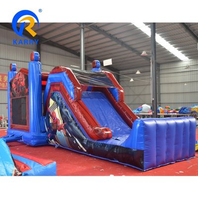 Features PORTABLE Spider-Man Inflatable Bounce House with Slide and Jumping Castle