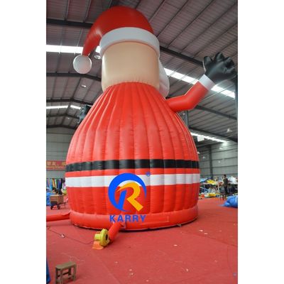 Large Santa Claus Inflatable Bouncer House Combo Perfect for Kids Outdoor Playground