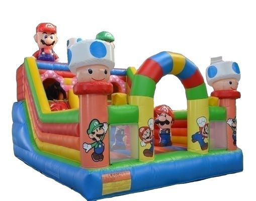 Commercial Grade 6*4m Performance Inflatable Bouncy Castle with Obstacle Slide Combo