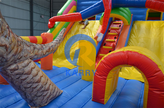 Large Inflatable Slide and Bouncer House for Commercial Grade Spiderman in 2024 Park