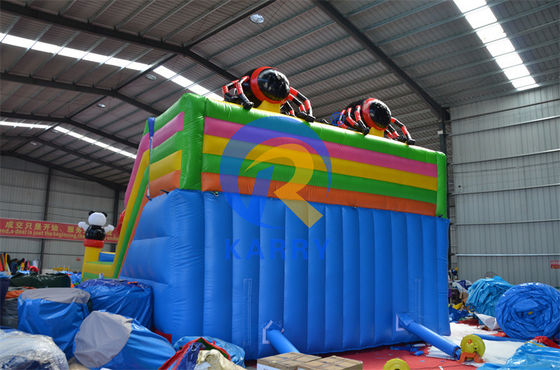 Large Inflatable Slide and Bouncer House for Commercial Grade Spiderman in 2024 Park