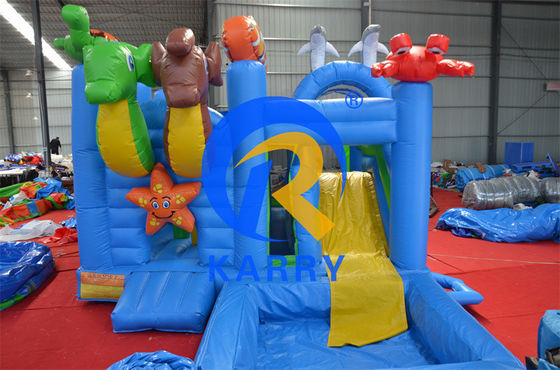2024 16ft Jumping Inflatable Castle Slide Combo with Pool/Inflatable Bouncer Castle