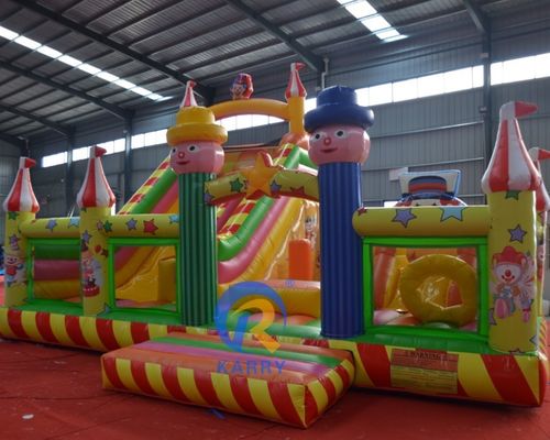 Newly Designed Outdoor Commercial Mini Purple Little Monster Bouncy Castle Slide Combo