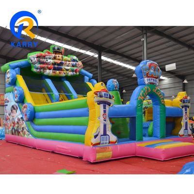 Customized Size Inflatable Bounce House for Indoor Cartoon Puppy Pow Patrol Theme