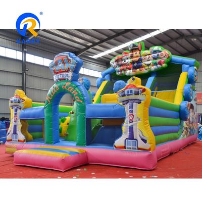Customized Size Inflatable Bounce House for Indoor Cartoon Puppy Pow Patrol Theme