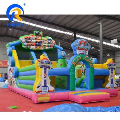 Customized Size Inflatable Bounce House for Indoor Cartoon Puppy Pow Patrol Theme