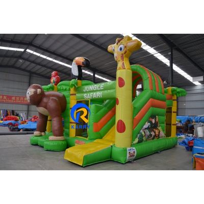 Customized Color Inflatable Castle Jumping Commercial Combo Slide and Bouncing Castle