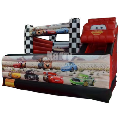 5*5m Red Racing Car Combo Castle Slide Inflatable Bouncy Bouncer Combo and Efficiency