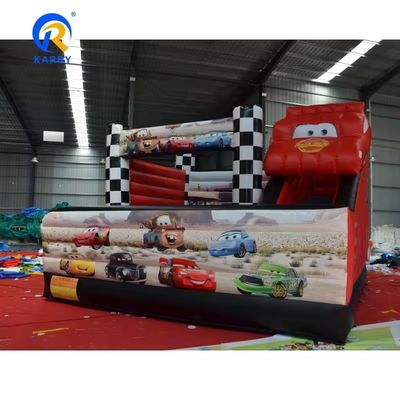 5*5m Red Racing Car Combo Castle Slide Inflatable Bouncy Bouncer Combo and Efficiency