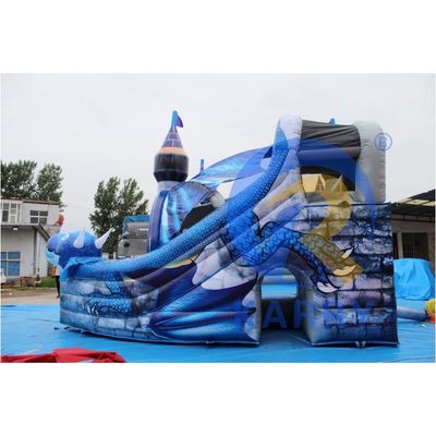 Accessories Repair Kits Included in Trend 3D Blue Dragon Inflatable Castle with Slide