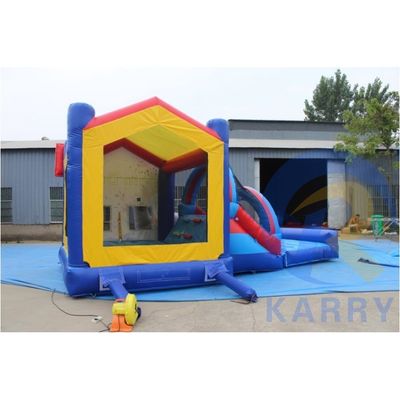 PORTABLE PVC Basketball Amusement Park Jumping Bouncy Castle with Slide 14 Years up