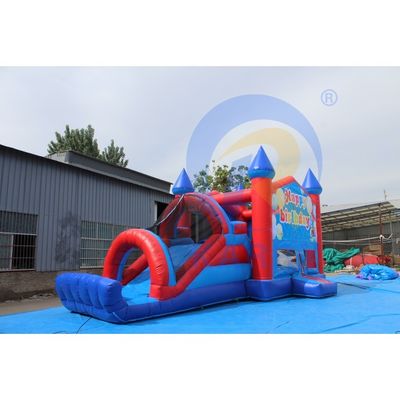 Unisex Inflatable Castle Jumping Commercial Combo Bounce House with Obstacle Slide