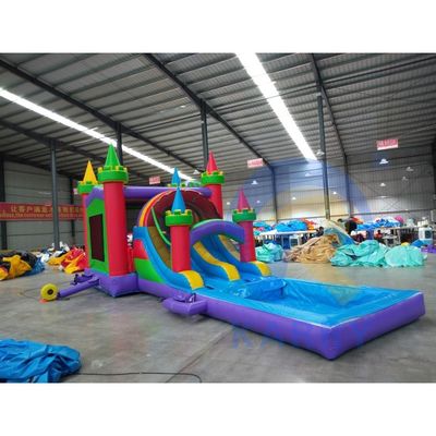 Kids Outdoor Playground Castle Slide Combo Inflatable Bounce House with Slide