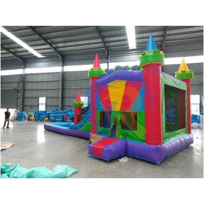Kids Outdoor Playground Castle Slide Combo Inflatable Bounce House with Slide