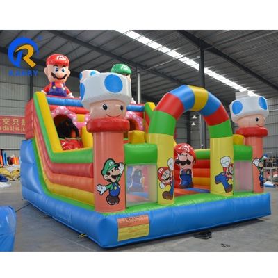 Low Rate Commercial Rental 2023 Design Mario Cartoon Bouncy Castle Inflatable Bouncer