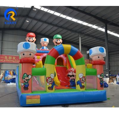 Low Rate Commercial Rental 2023 Design Mario Cartoon Bouncy Castle Inflatable Bouncer