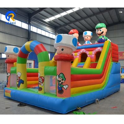 Low Rate Commercial Rental 2023 Design Mario Cartoon Bouncy Castle Inflatable Bouncer