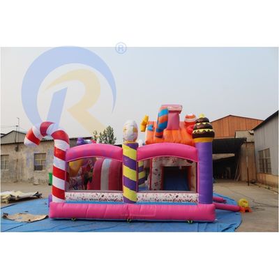 Express Shipping Sweet Candy Sugar Shack Inflatable Bounce House for Kids Playground