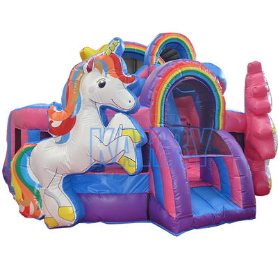 Standards CE Double Unicorn Inflatable Castle Bounce House for Kids Outdoor Playground