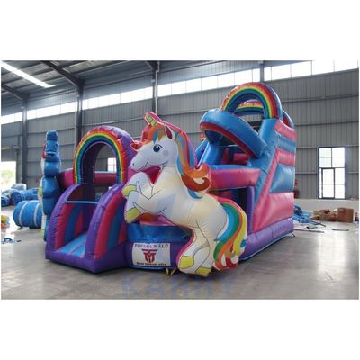 Standards CE Double Unicorn Inflatable Castle Bounce House for Kids Outdoor Playground
