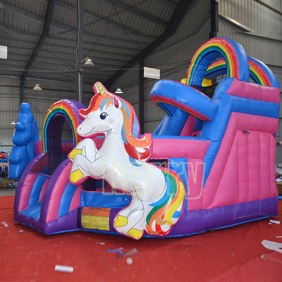 Standards CE Double Unicorn Inflatable Castle Bounce House for Kids Outdoor Playground
