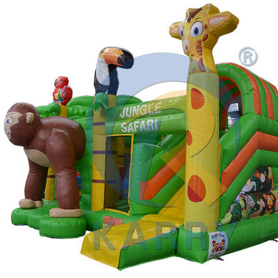 Portable Inflatable Bounce House With Slide Air Jumping Castles Waterslide Small Bouncer