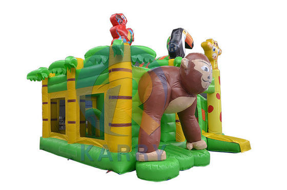 Portable Inflatable Bounce House With Slide Air Jumping Castles Waterslide Small Bouncer