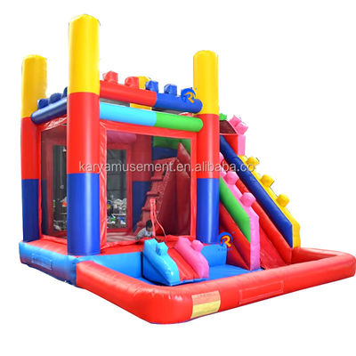 Unisex Backyard Party Inflatable Jumping Castle Combo Water Slide with Pool and Slide