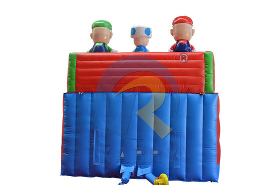 EN71/CE Certified Inflatable Mario Theme Park Bouncer House Slide for Kids and Adults