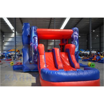 Spiderman Inflatable Combo Bounce House and Slide Must-Have for Kids Outdoor Playground