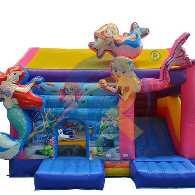 Blower Design Mermaid Bouncer Slide Combo 2023 Commercial Inflatable Bounce House