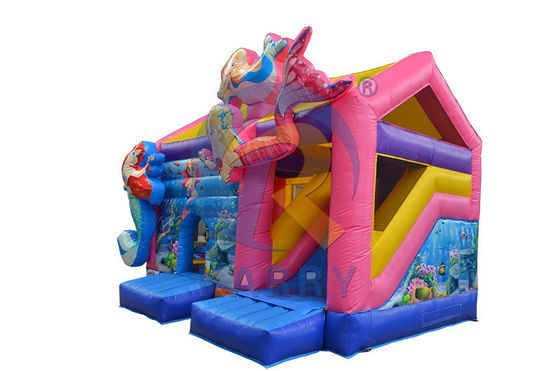 Blower Design Mermaid Bouncer Slide Combo 2023 Commercial Inflatable Bounce House