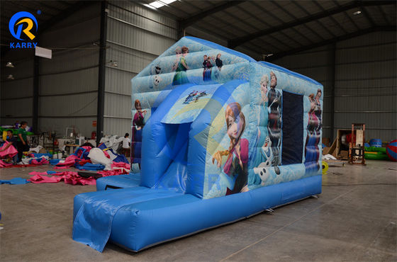 CE Standard Inflatable Bouncer Slide Combo for Party Frozen Theme Jumping Castle