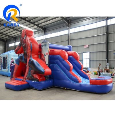 Customizable Outdoor and Indoor Kids' Spiderman Inflatable Bounce House with Slide
