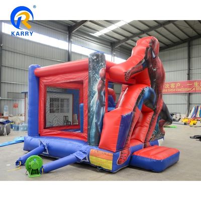Customizable Outdoor and Indoor Kids' Spiderman Inflatable Bounce House with Slide