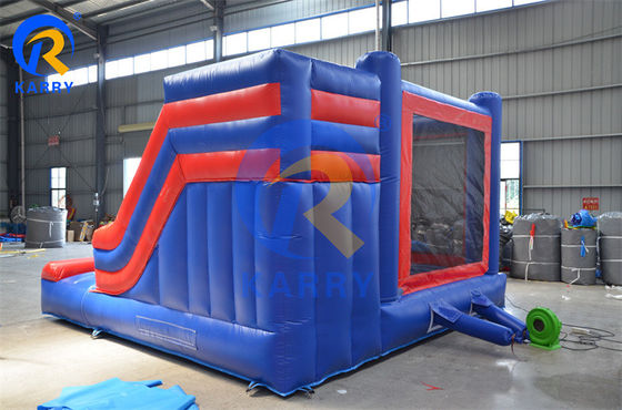 Commercial Inflatable Spiderman Bounce House with Slide EN14960 Certified PVC Material