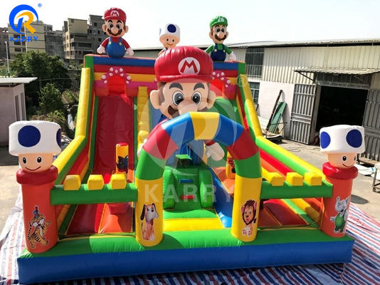 Full Size Commercial Rental Inflatable Combo Bouncer with Water Slide and Repair Kits